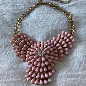 Pink Bib Necklace
